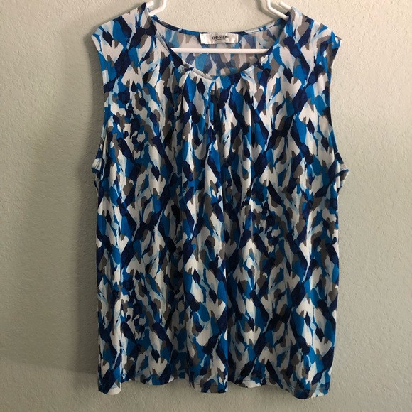 Jones Studio Tops - Geometric Design Blouse